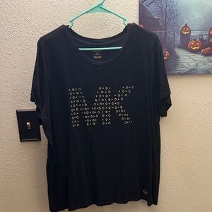Michael Kors Black Studded Logo Top